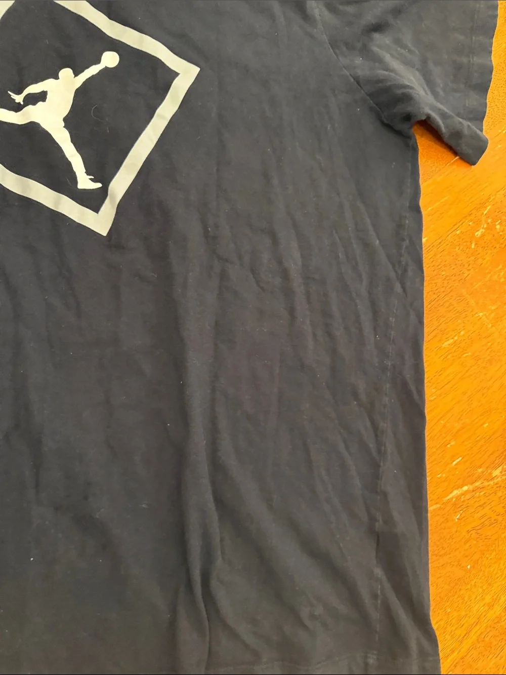 Jordan Black Short Sleeve Tee with White Jumpman Graphic xxl